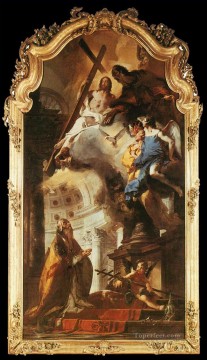 三位一体を崇拝する教皇聖クレメンス ジョバンニ・バッティスタ・ティエポロ Oil Paintings